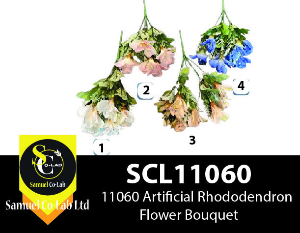 11060 Artificial Rhododendron Flower Bouquet