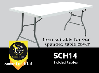 Folded Trestle tables