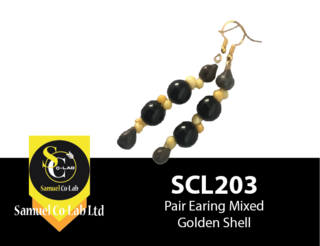 Pair Earing Mixed Golden Shell