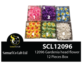 12096 Gardenia head flower 12 Pieces Per Pack