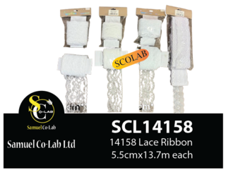 14158 Lace Ribbon 5.5cmx13.7m each