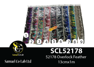52178 Overlock Feather 13cmX1m each