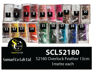 52180 Overlock Feather 13cmx1m each