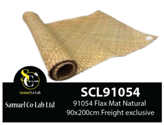 91054 Flax Mat Natural 90x200cm
