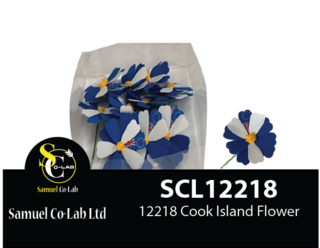 12218 New Design Cook Island Flower 12 Pieces Per Pack