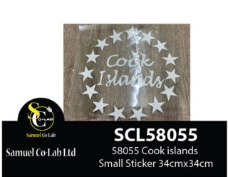 58055 Cook islands Small Sticker 34cmx34cm