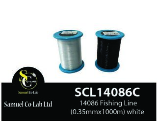 14086 Fishing Line(0.35mm*1000m) Black/white Roll