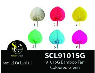 91015 Bamboo Fan Coloured