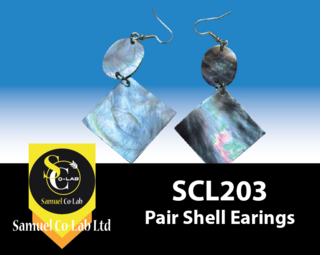 samuelcolab Pair Shell Earrings