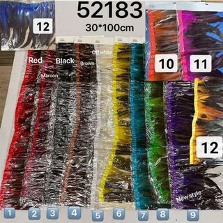 52183 Overlock Feather 30cm x1m